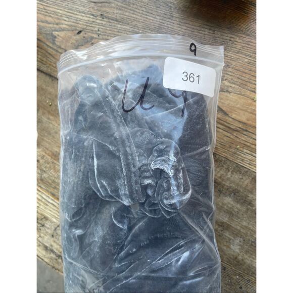 Time for Me Velvet Embroidered Floral Long Sleeve Coat Jacket Blue Large - Picture 13 of 13